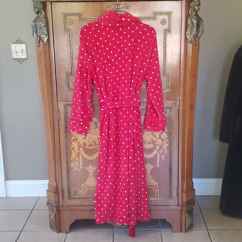,*0616 Kim Rogers Polka-Dot Robe - Picture 4 of 6